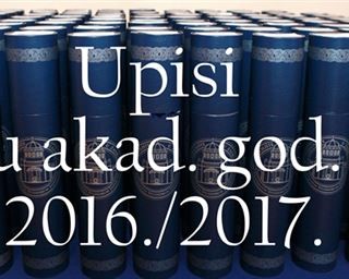 Upisi u akademsku godinu 2016./2017. 